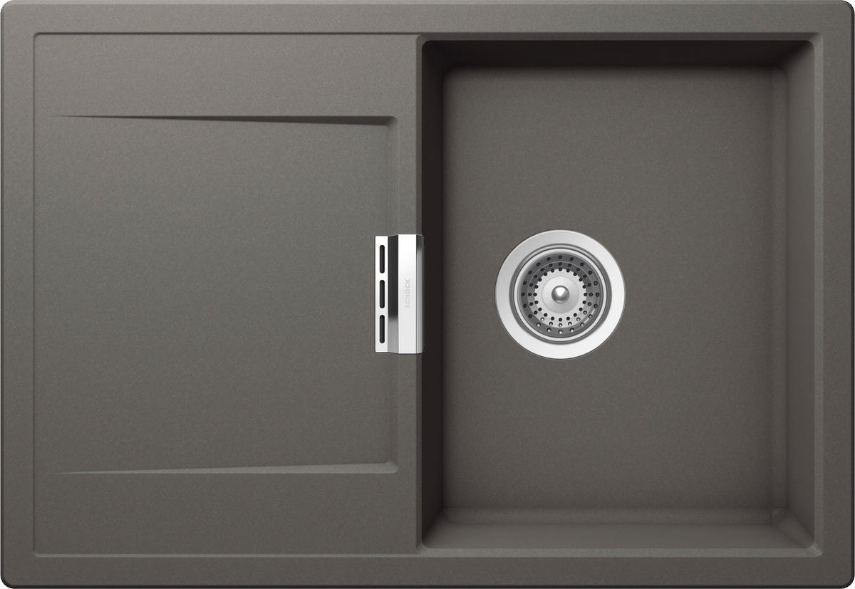 SPÜLE MOND100SASIL  - Grau, Basics, Stein (74/51cm) - Schock