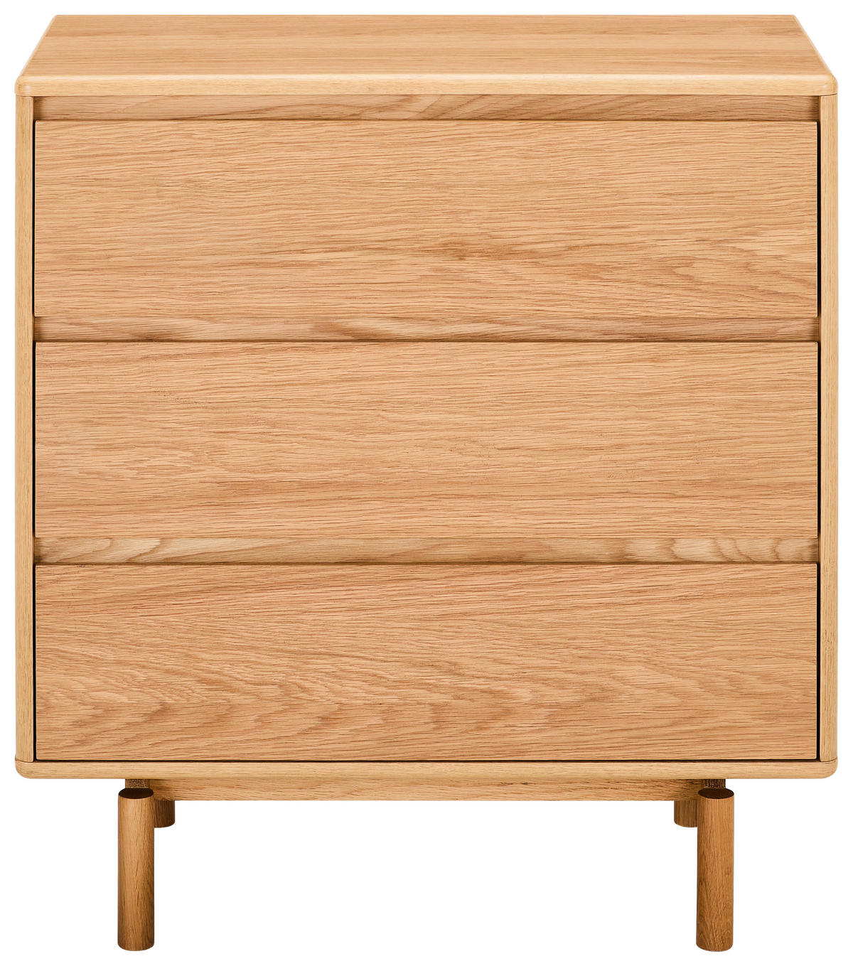 KOMMODE , 80/85,5/40 cm, 3 Schublade(n)  - Naturfarben, Design, Holz/Holzwerkstoff (80/85,5/40cm) - MID.YOU