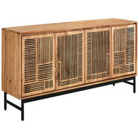 SIDEBOARD  160/85/40 cm  - Schwarz/Akaziefarben, KONVENTIONELL, Holz/Metall (160/85/40cm) - Livetastic