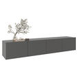 LOWBOARD  200/36,7/42 cm  hängend  - Anthrazit, Design, Holzwerkstoff (200/36,7/42cm) - Hom`in