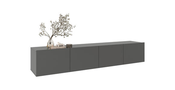 LOWBOARD  200/36,7/42 cm  hängend  - Anthrazit, Design, Holzwerkstoff (200/36,7/42cm) - Hom`in