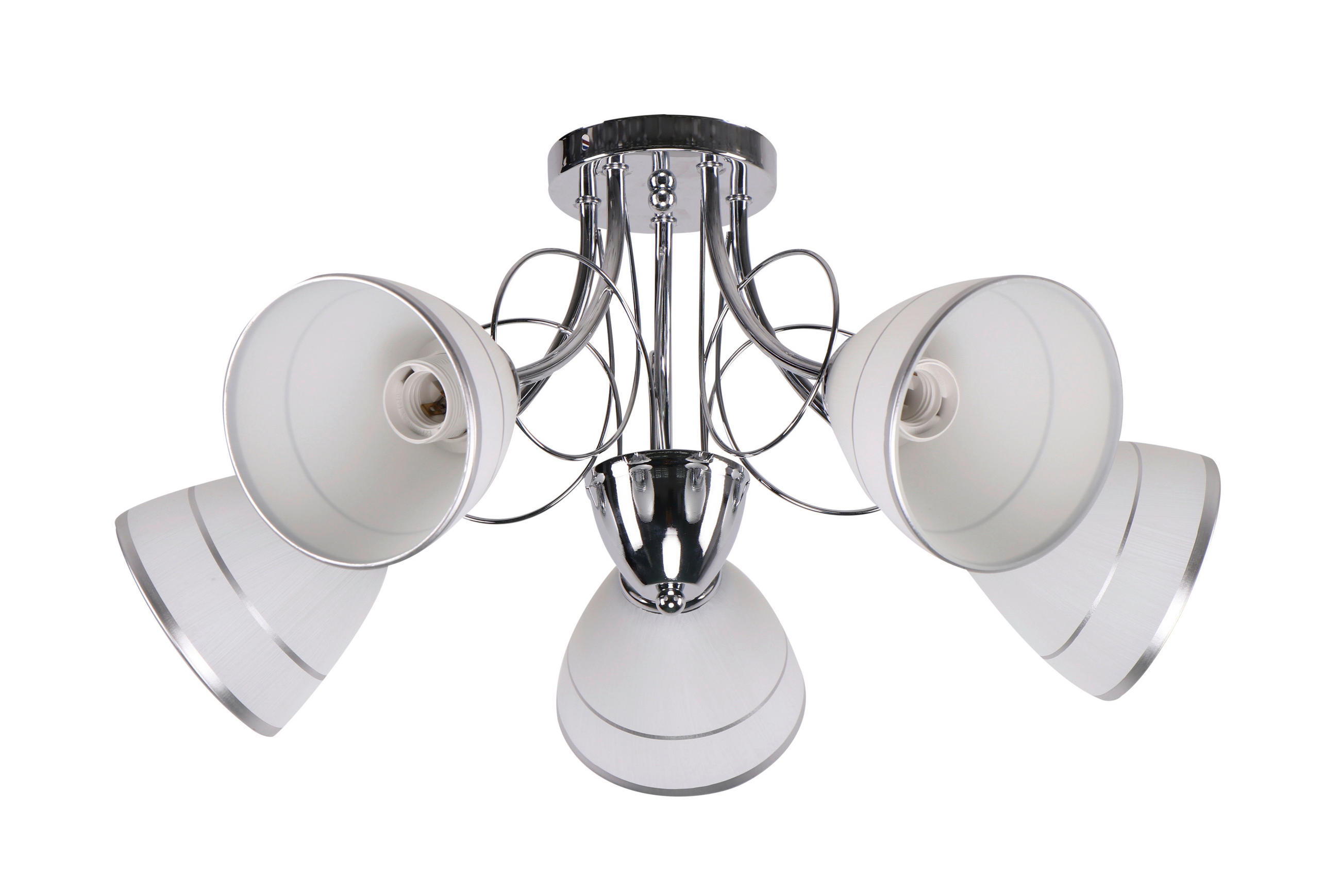 PENDELLEUCHTE Elotte 58/58/27 cm   - Chromfarben, KONVENTIONELL, Metall (58/58/27cm)