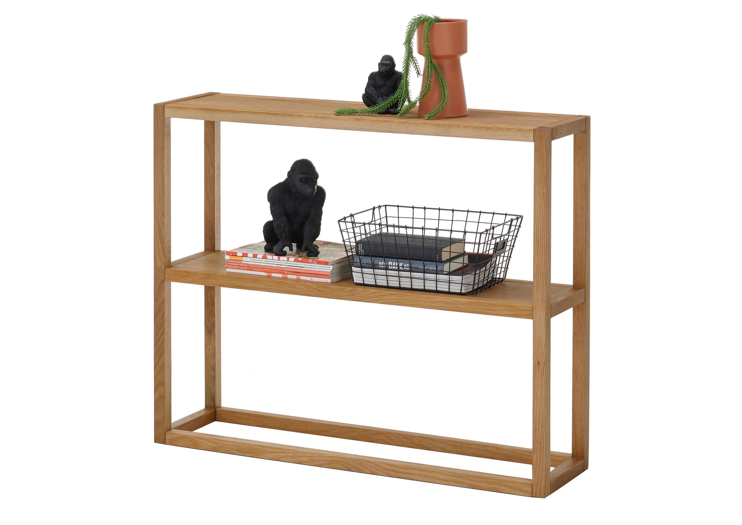 KONSOLE Eiche massiv Naturfarben  - Naturfarben, Design, Holz (99/80/26cm) - MID.YOU
