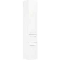 HOCHSCHRANK 30/168/33 cm  - Chromfarben/Weiß, Design, Glas/Holzwerkstoff (30/168/33cm) - Sadena