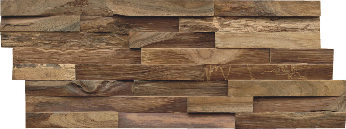 WANDVERKLEIDUNG - Braun, Basics, Holz (50/20/2cm)