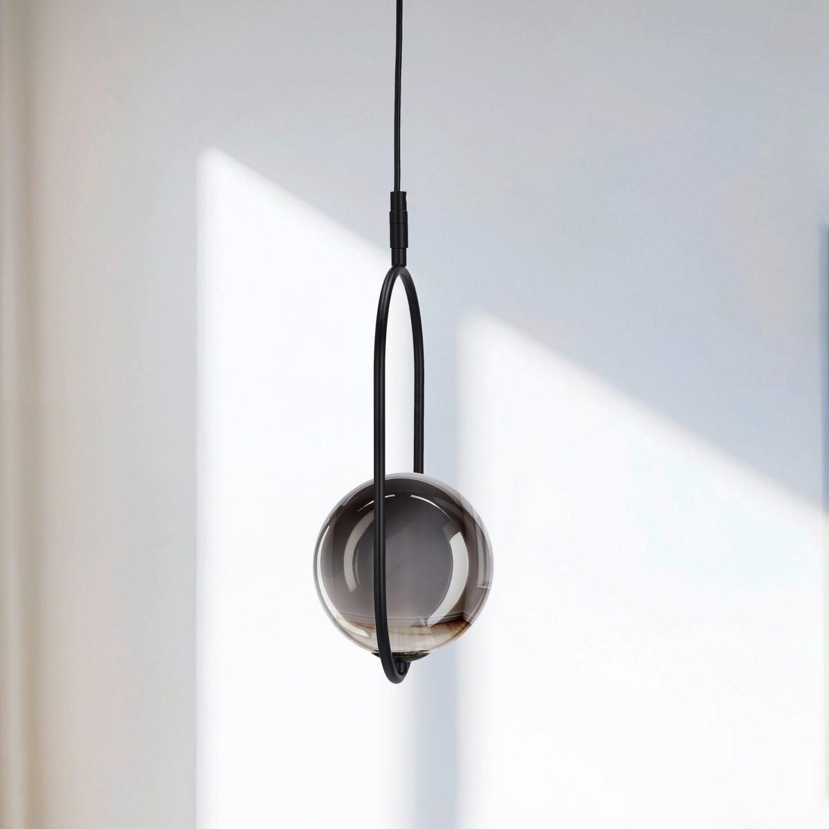 PENDELLEUCHTE 18.5/14/120 cm  - Graphitfarben/Schwarz, Design, Metall (18.5/14/120cm)