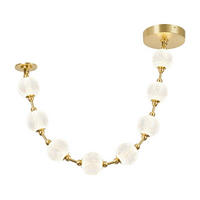 LED-HÄNGELEUCHTE Alora 22,2/147,6 cm   - Messingfarben, KONVENTIONELL, Kunststoff/Metall (22,2/147,6cm) - Elstead Lighting