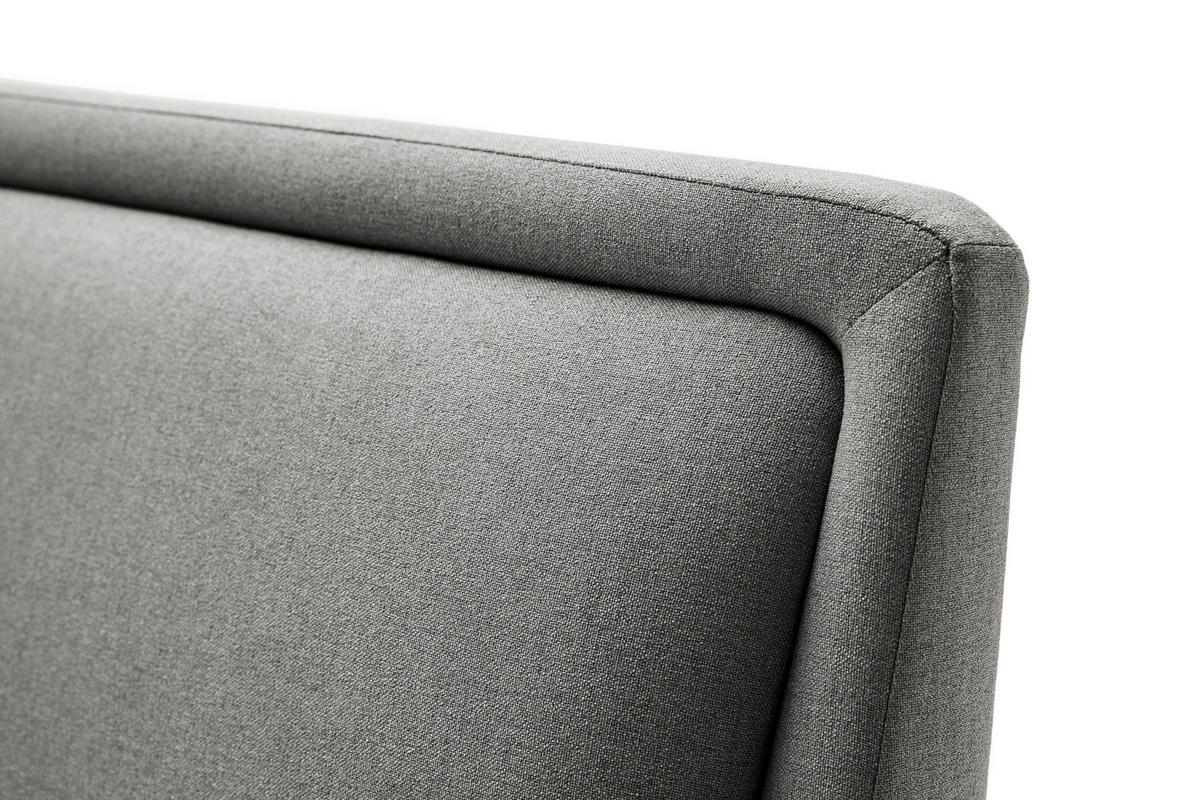 POLSTERBETT 160/200 cm,  in Hellgrau,  - Eichefarben/Hellgrau, KONVENTIONELL, Holz/Textil (160/200cm) - Livetastic