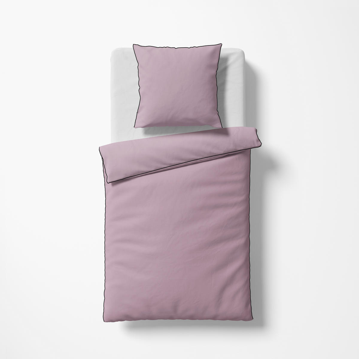 BETTWÄSCHE Schweizer Satin 200/200 cm  - Mauve, Basics, Textil (200/200cm) - Fleuresse