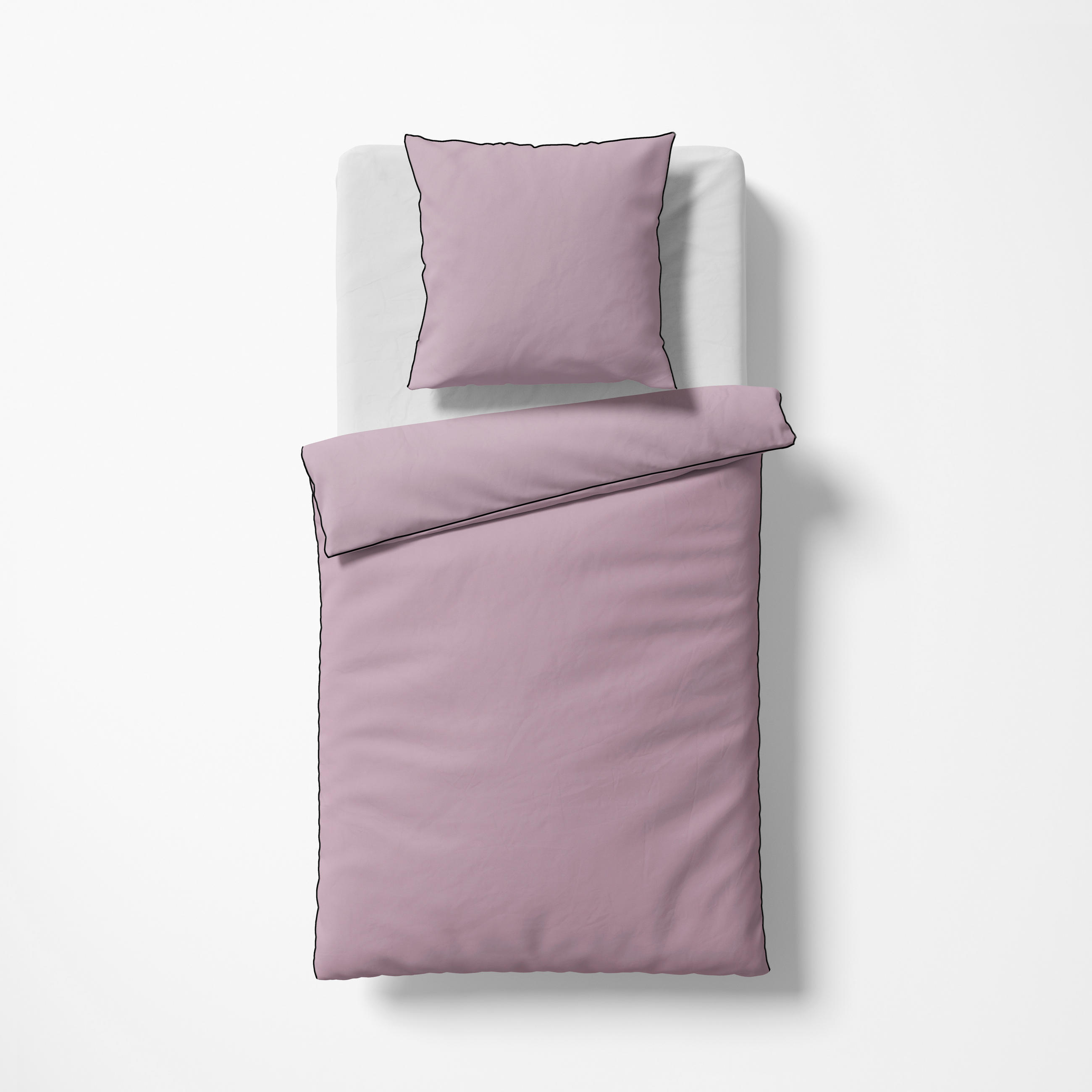Fleuresse Bettwäsche Schweizer Satin Mauve 135x200 cm
