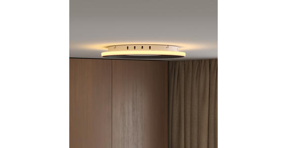 LED-DECKENLEUCHTE 50/5,5 cm   - Schwarz/Weiß, Trend, Kunststoff/Metall (50/5,5cm) - Novel