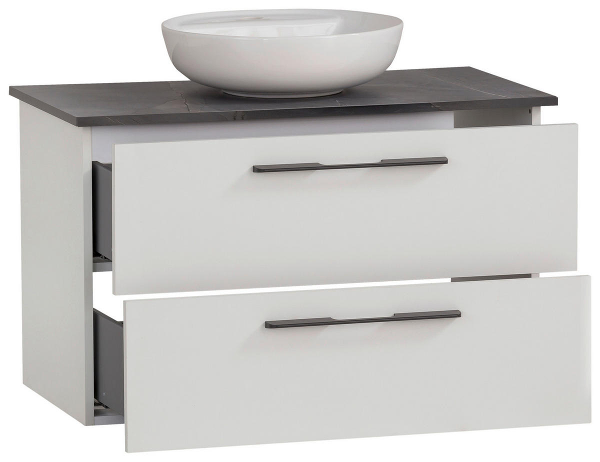 WASCHTISCHKOMBI 86 cm  - Anthrazit/Weiß, MODERN, Keramik/Holzwerkstoff (86cm) - Stylife