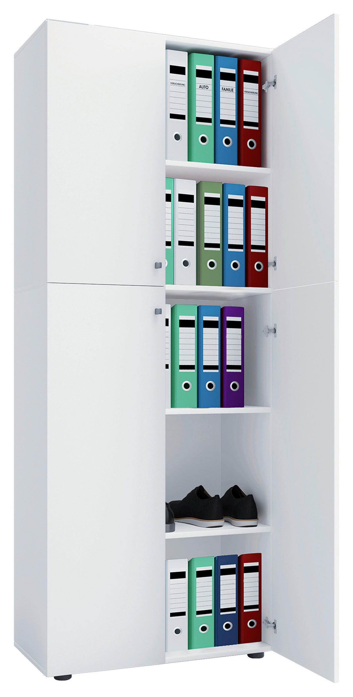 AKTENSCHRANK 70/182/37 cm  - Weiß, KONVENTIONELL, Holzwerkstoff (70/182/37cm) - MID.YOU