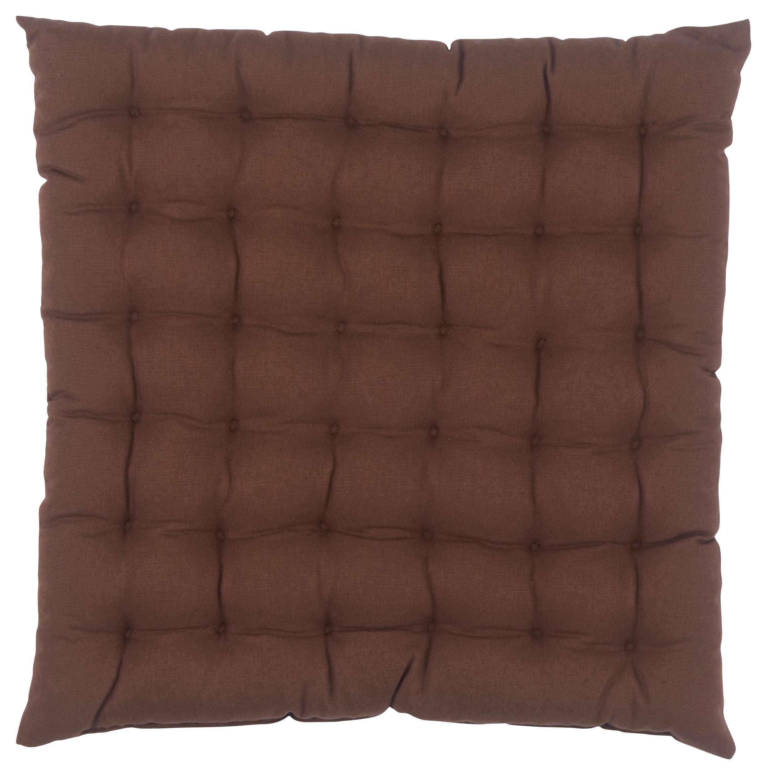 PODSEDÁK, 38/38 cm - tmavě hnědá, Basics, textil (38/38cm) - Novel