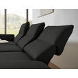 ECKSOFA  in Flachgewebe Anthrazit  175-224/255-365 cm  - Anthrazit/Schwarz, Design, Textil/Metall (175-224/255-365cm) - Dieter Knoll