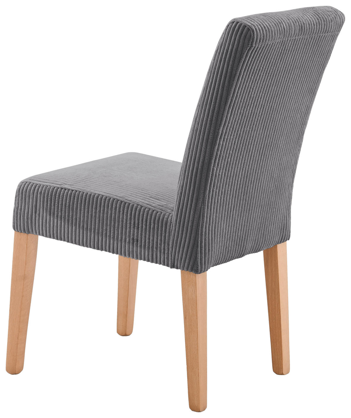 STUHL in Holz, Textil Anthrazit, Buchefarben  - Anthrazit/Buchefarben, KONVENTIONELL, Holz/Textil (47,5/91,5/63cm) - home24