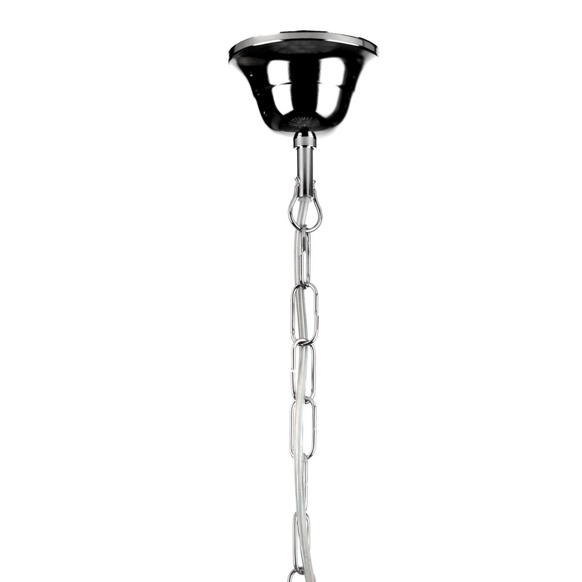 KRISTALL-HÄNGELEUCHTE 40/110/40 cm   - Chromfarben, KONVENTIONELL, Glas/Metall (40/110/40cm)