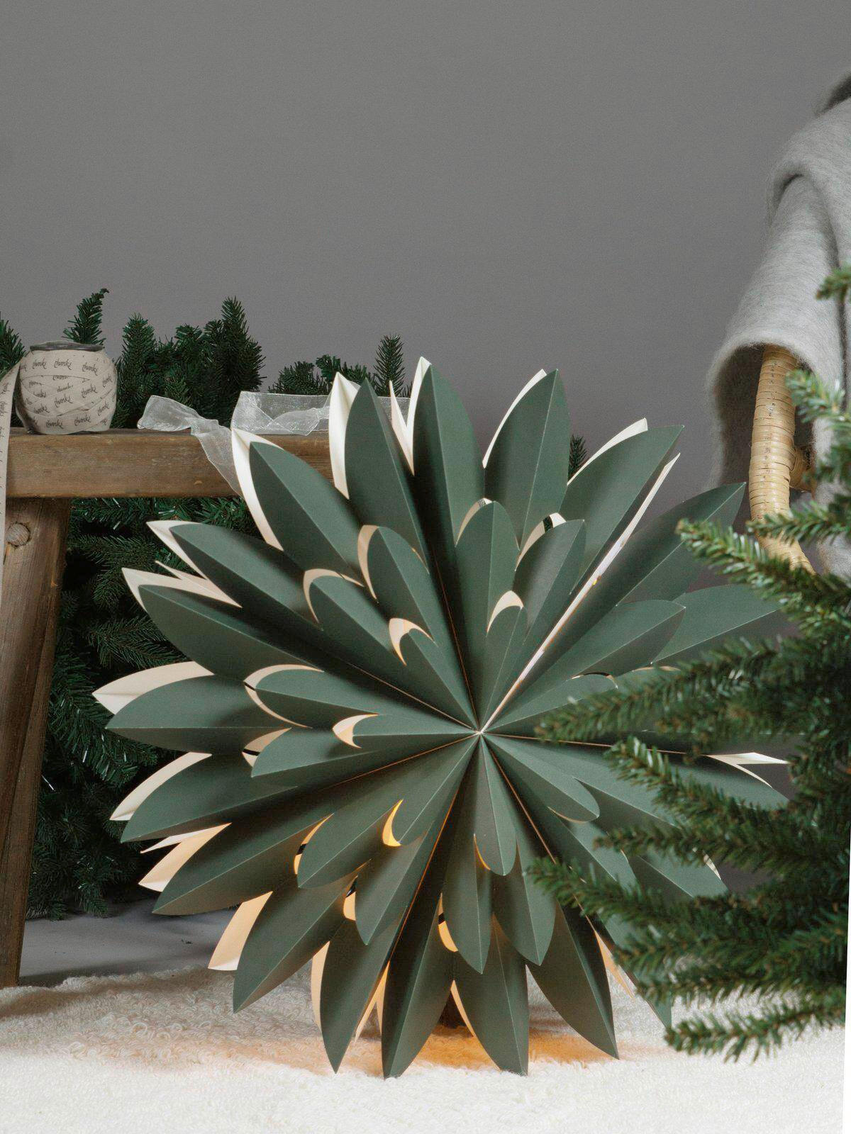 LEUCHTENSCHIRM PR Home Hyacint 50 cm  - Dunkelgrün, KONVENTIONELL, Papier (50cm)