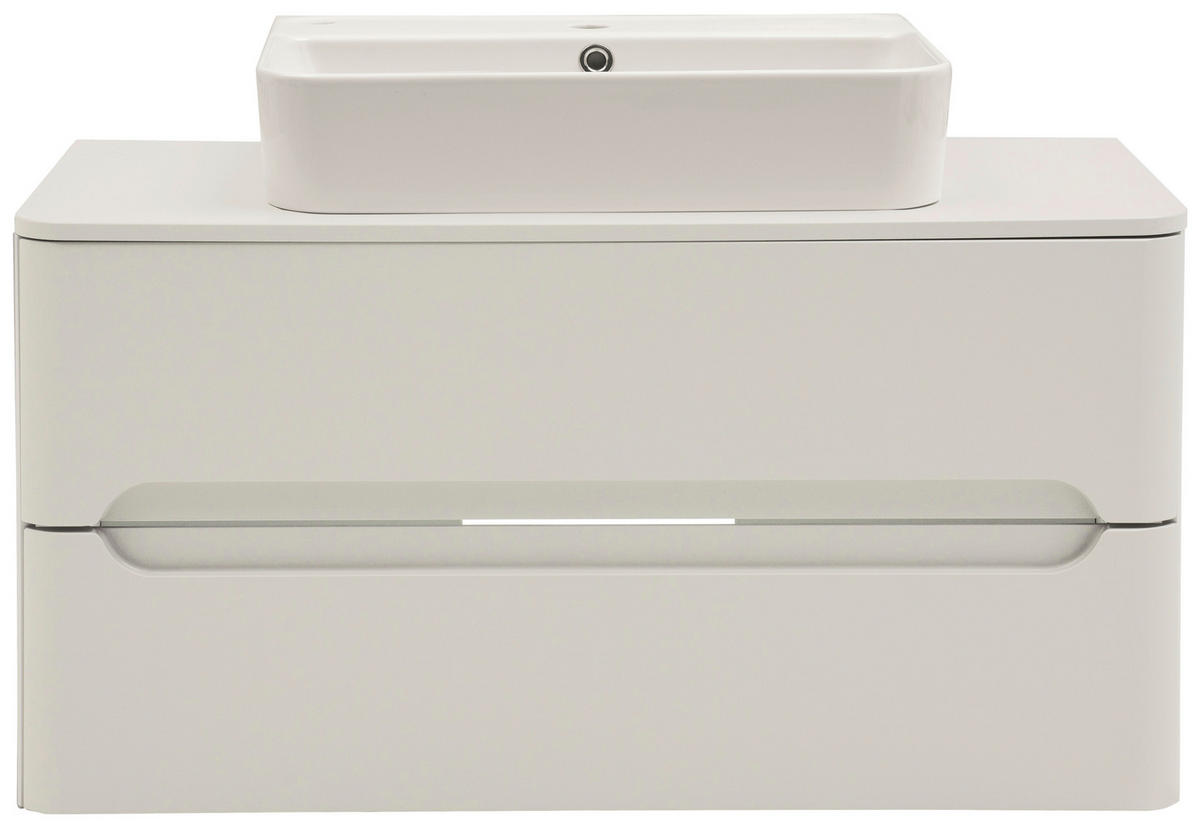WASCHTISCHKOMBI 101 cm  - Weiß, KONVENTIONELL, Keramik/Holzwerkstoff (101cm) - Xora