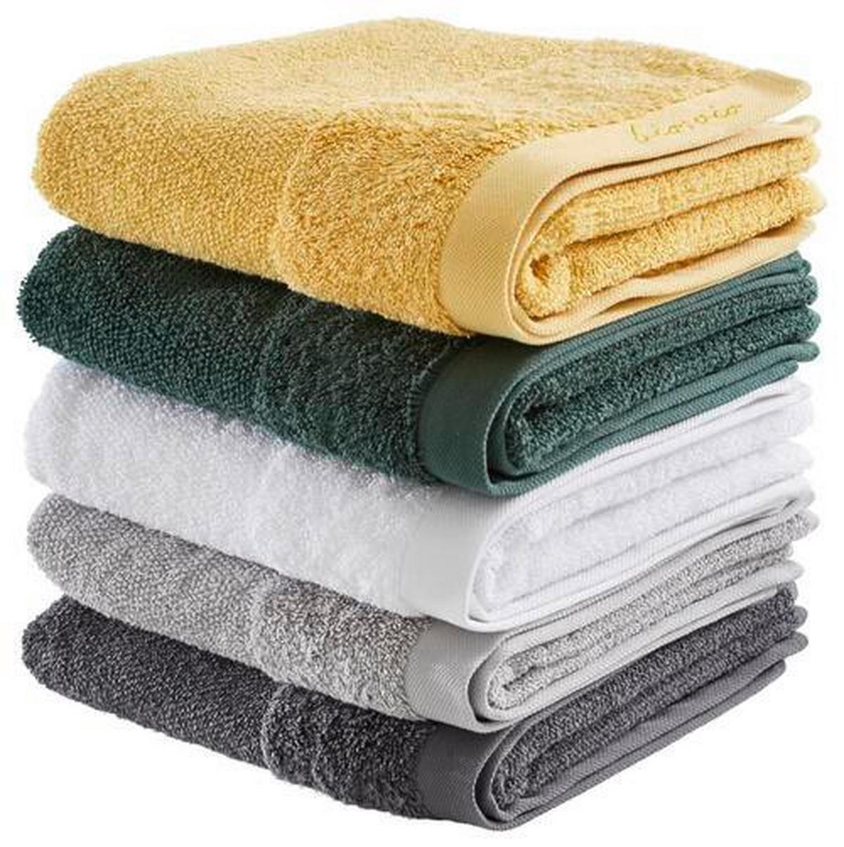 HANDTUCH BONITA Anthrazit  - Anthrazit, Natur, Textil (50/100cm) - Bio:Vio