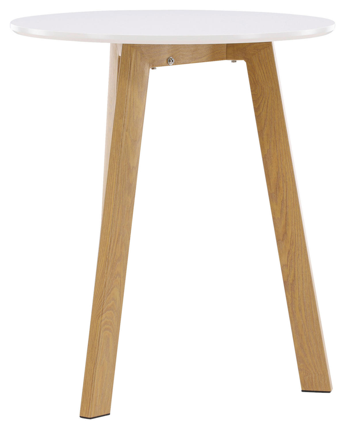 ESSTISCH in Holz, Metall 65/65/75 cm  - Hellbraun/Weiß, Design, Holz/Metall (65/65/75cm) - Livetastic