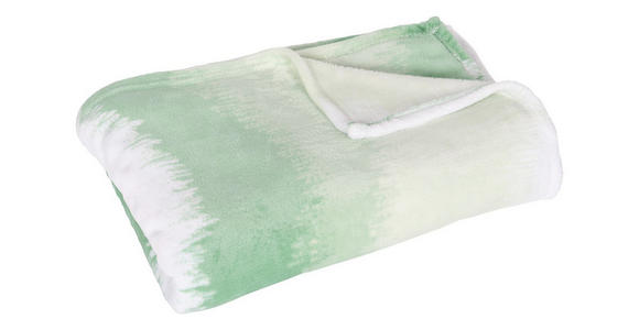 Kuscheldecke Inka - Mintgrün, MODERN, Textil (140/190cm) - Luca Bessoni