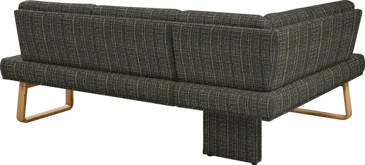 ECKBANK 174/280 cm  in Grün, Eichefarben  - Eichefarben/Grün, Design, Holz/Textil (174/280cm) - Dieter Knoll