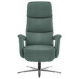 RELAXSESSEL in Leder Opal  - Edelstahlfarben/Opal, Design, Leder/Metall (76/119/86cm) - Dieter Knoll