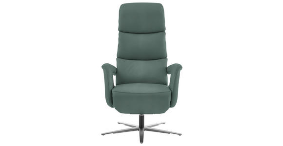 RELAXSESSEL in Leder Opal  - Edelstahlfarben/Opal, Design, Leder/Metall (76/119/86cm) - Dieter Knoll