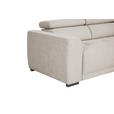 ECKSOFA Greige Struktur  - Greige/Schwarz, Design, Kunststoff/Textil (205/284cm) - Xora