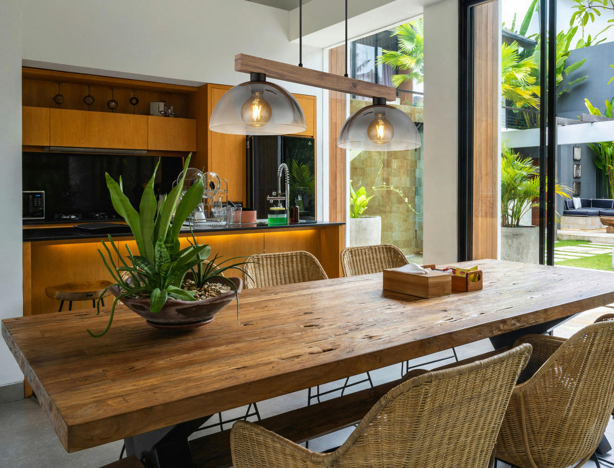 HÄNGELEUCHTE 85/30/120 cm  - Klar/Dunkelbraun, Design, Glas/Holz (85/30/120cm)