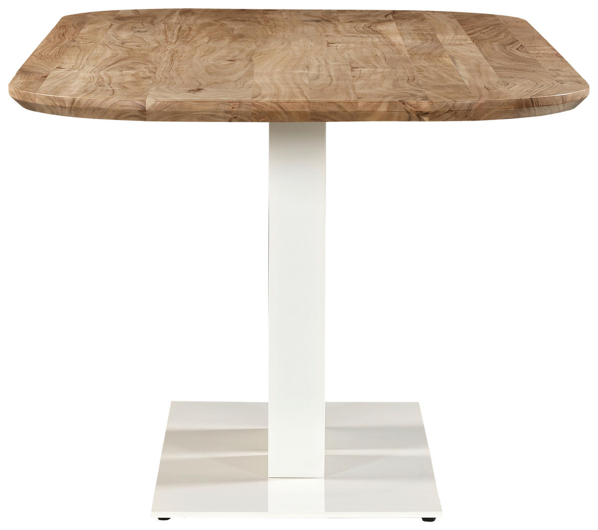 ESSTISCH Weiß, Akaziefarben rechteckig   - Weiß/Akaziefarben, MODERN, Holz/Metall (200/95/76cm) - Lomoco