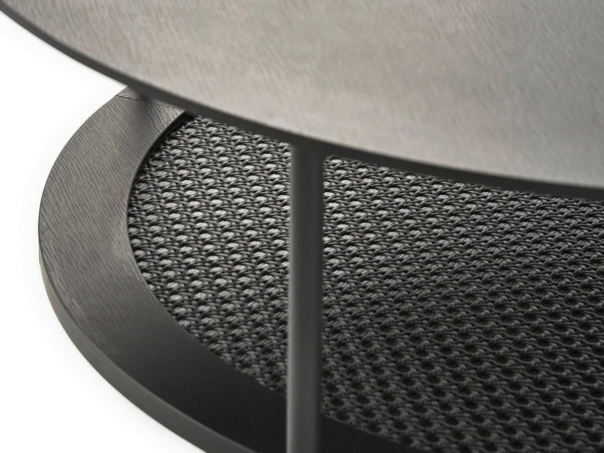 COUCHTISCH 80/80/40 cm rund Schwarz  - Schwarz, Basics, Holzwerkstoff/Metall (80/80/40cm) - Boxxx