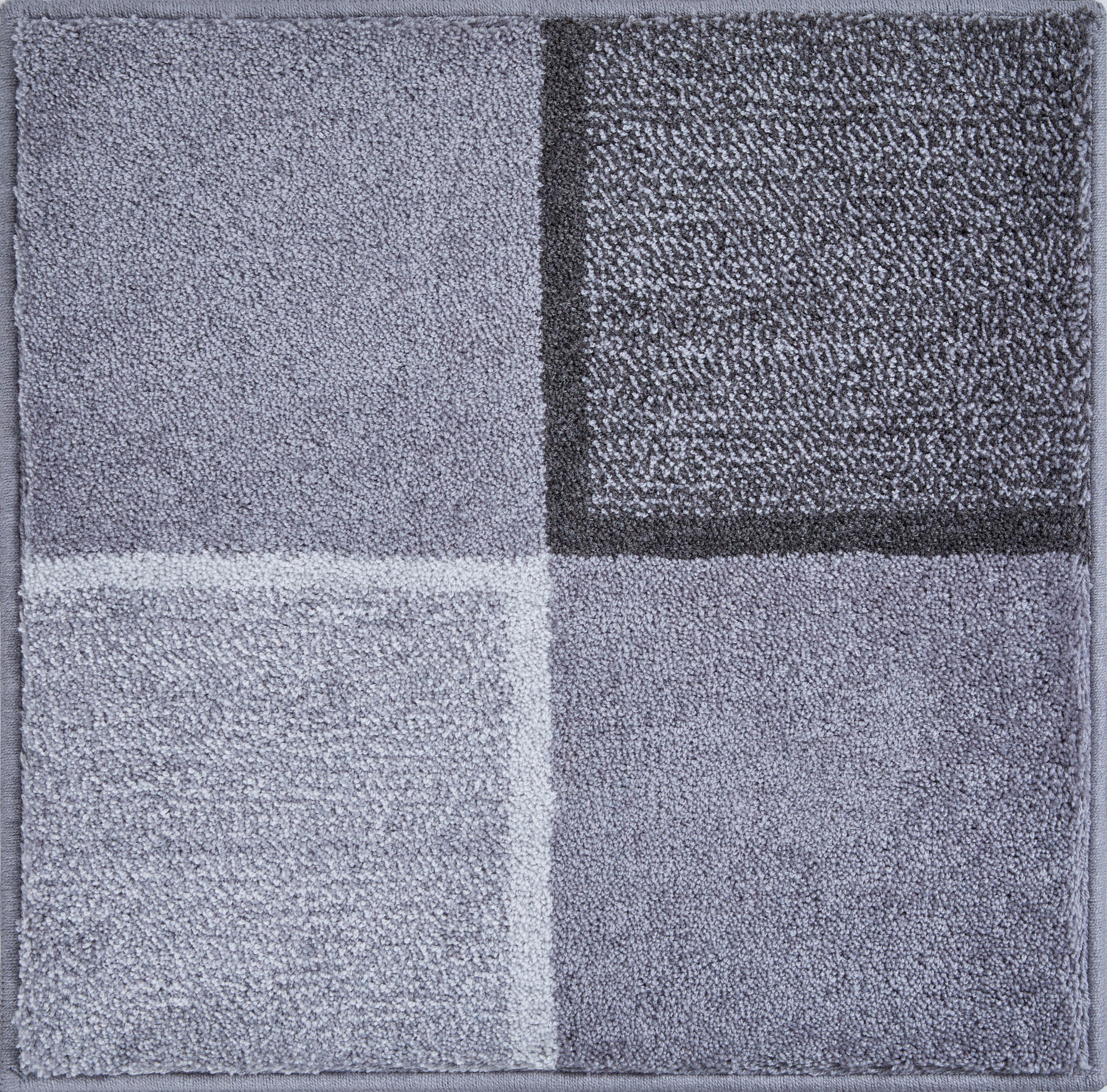 BADTEPPICH Grau 60/60 cm  - Grau, Basics, Kunststoff/Textil (60/60cm) - Grund