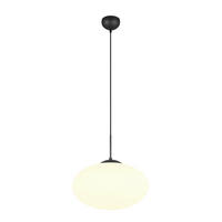 HÄNGELEUCHTE 40/150 cm   - Schwarz/Weiß, Basics, Glas/Metall (40/150cm) - Trio Leuchten