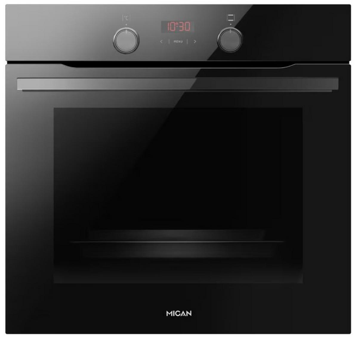 ELEKTROGERÄTESET NEXTGold999  - Schwarz, Basics, Glas/Metall (59,5/59,5/56cm) - Mican