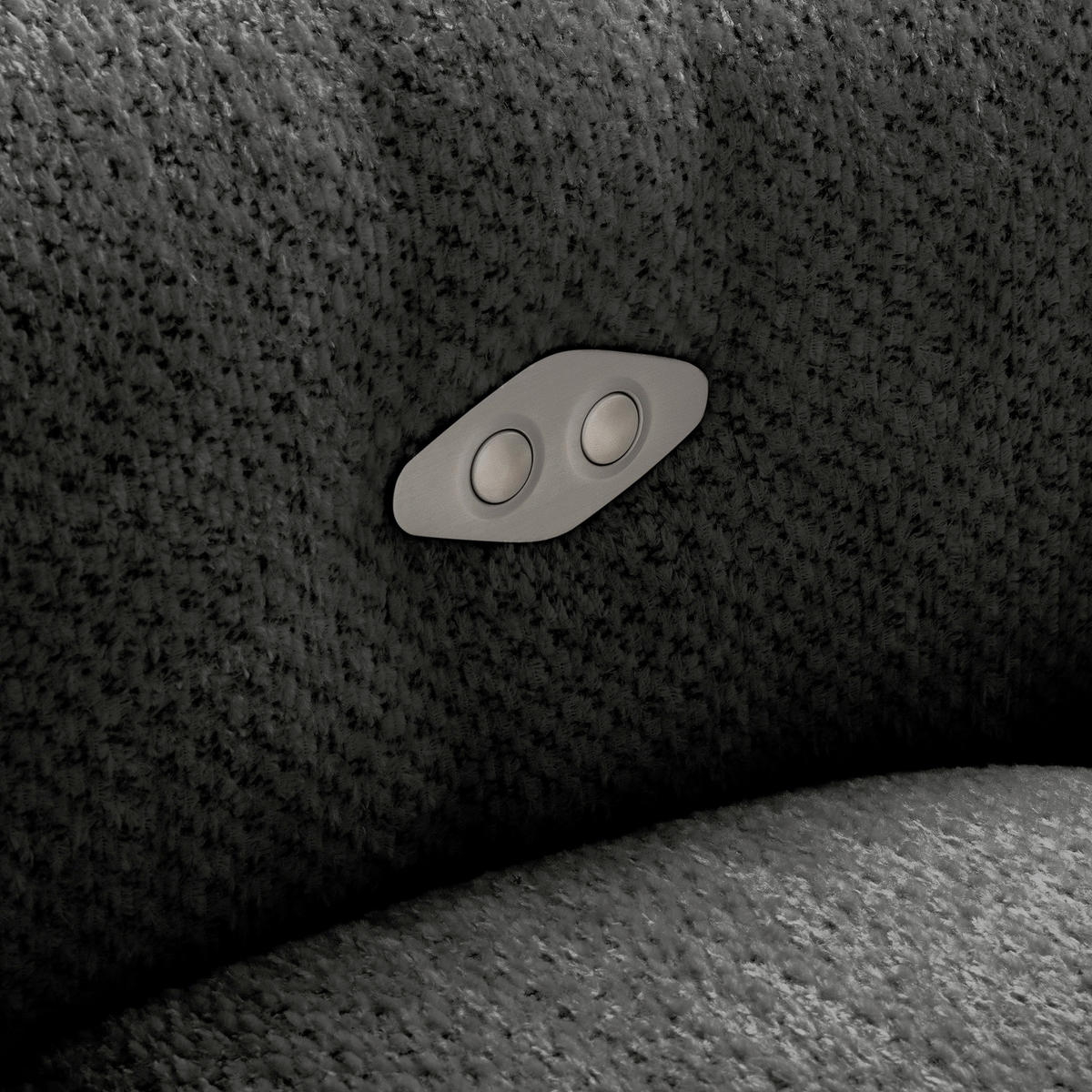 ECKSOFA  Webstoff Schwarz  - Schwarz, Design, Kunststoff/Textil (274/177cm) - Livetastic