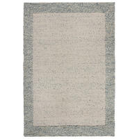 HANDWEBTEPPICH 200/290 cm BOBBLE WOOL BORDER Blau  - Blau, KONVENTIONELL, Textil (200/290cm) - Xora