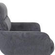 BARHOCKER Cord Anthrazit Stoffauswahl, Sitzfläche 360° drehbar  - Anthrazit/Schwarz, Design, Textil/Metall (54/98-120/58cm) - Novel