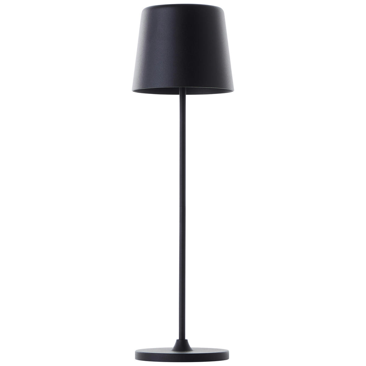 AKKU-TISCHLEUCHTE Kaami 10/37 cm   - Schwarz, Basics, Kunststoff/Metall (10/37cm) - Brilliant