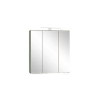 SPIEGELSCHRANK 60/64/20 cm  - Schilfgrün/Edelstahlfarben, Trend, Glas/Holzwerkstoff (60/64/20cm) - Held