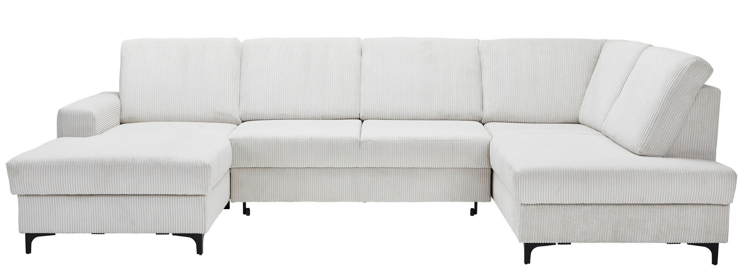 SOFFA i manchester cremefärgad  - svart/cremefärgad, Klassisk, metall/textil (167/317/185cm) - Livetastic