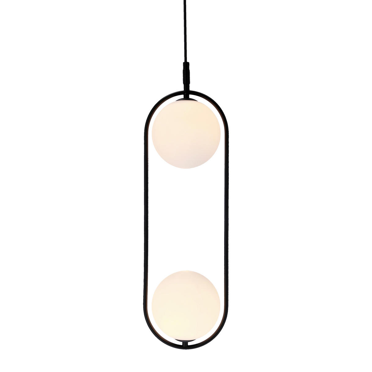 HÄNGLAMPA Cordel  - vit/svart, Design, metall (18.5/15cm)
