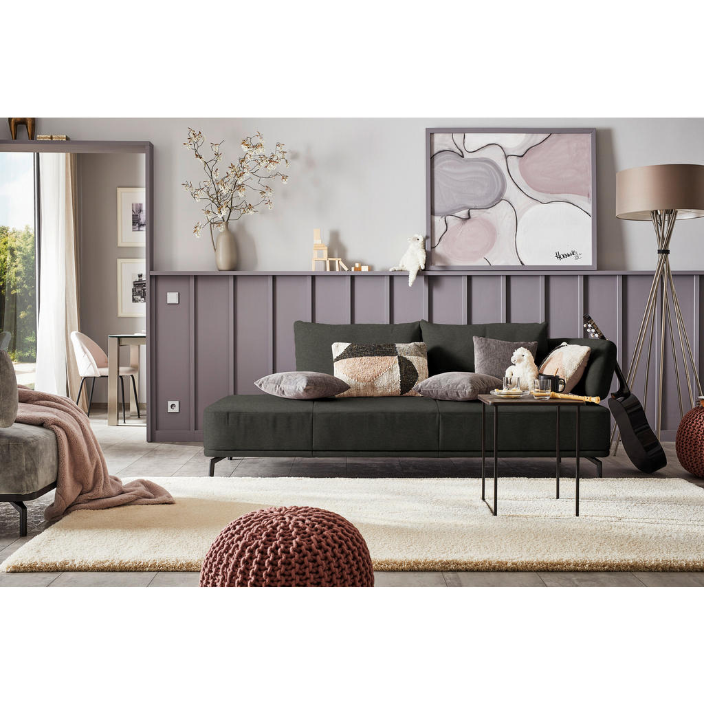 Thumbnail - Dieter Knoll Récamiere Palio, Dunkelbraun, Textil, 227x89x101 cm, Goldenes M, Fußauswahl, Lederauswahl, Stoffauswahl, Ho...