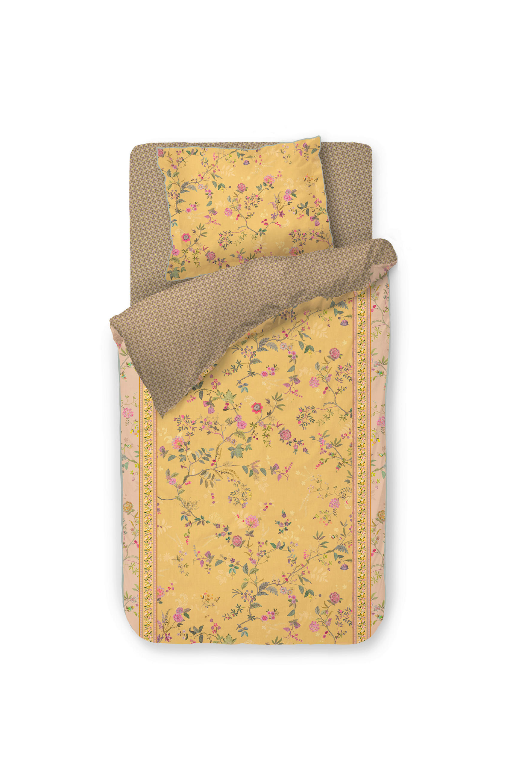 BETTWÄSCHE Bodhi Flower 140/200 cm  - Gelb, Basics, Textil (140/200cm) - Pip Home