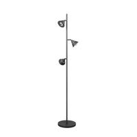 STOJACIA LED LAMPA, 25/150 cm  - priehľadné/čierna, Basics, kov/plast (25/150cm)