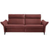 3-SITZER-SOFA in Echtleder Rotbraun  - Rotbraun/Anthrazit, Design, Leder/Metall (224/94/95cm) - Himolla