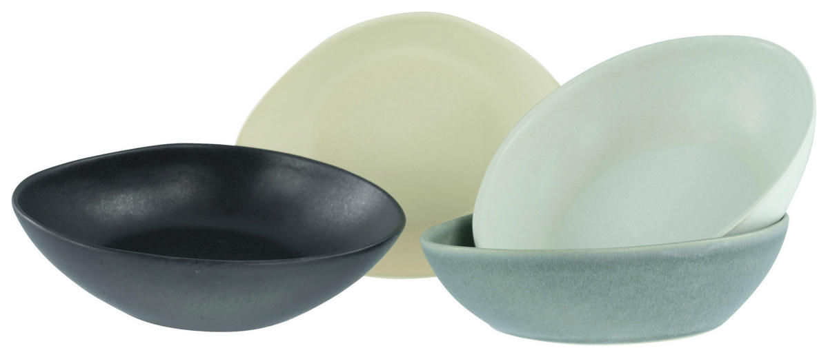 MÜSLISCHALENSET  - Multicolor, Basics, Keramik (20,5/16,5/5,2cm) - Creatable