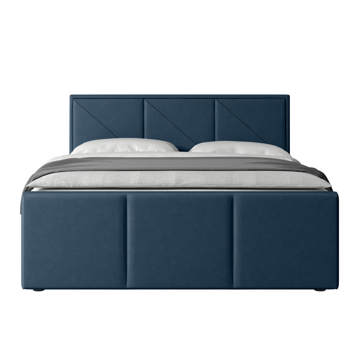 BOXSPRINGBETT 180/200 cm  in Blau  - Blau/Schwarz, MODERN, Holz/Kunststoff (180/200cm) - MID.YOU