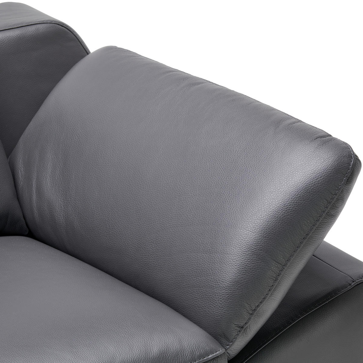 3-SITZER-SOFA Echtleder Beige  - Chromfarben/Beige, Design, Leder/Kunststoff (234/83-99/110cm) - Celina Home
